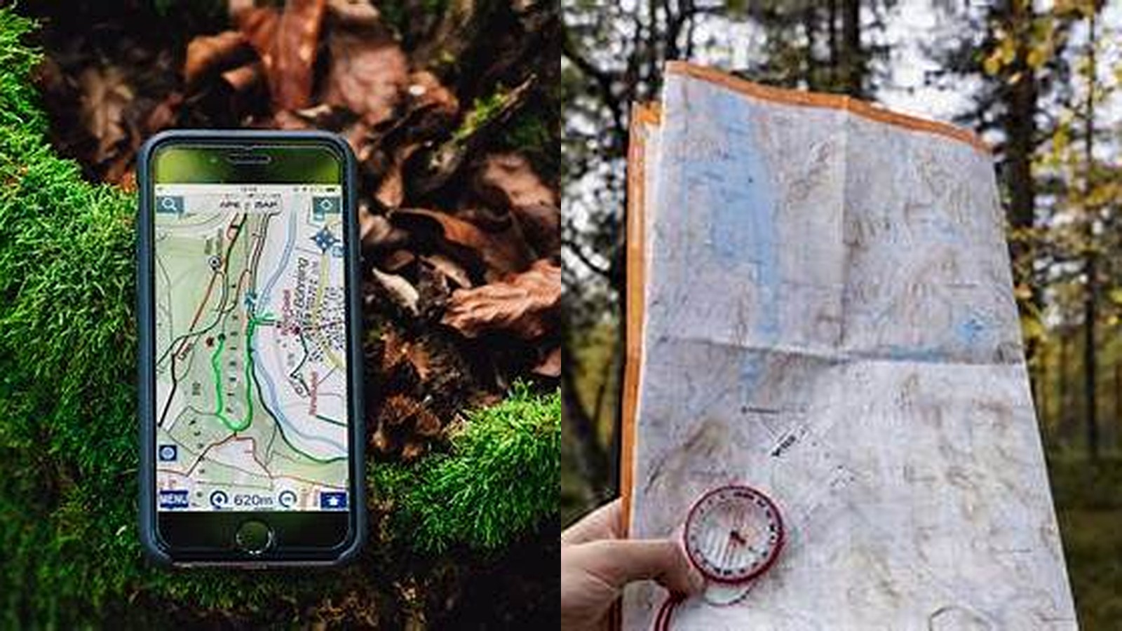GPS mapping and compass used for field navigation and documentation