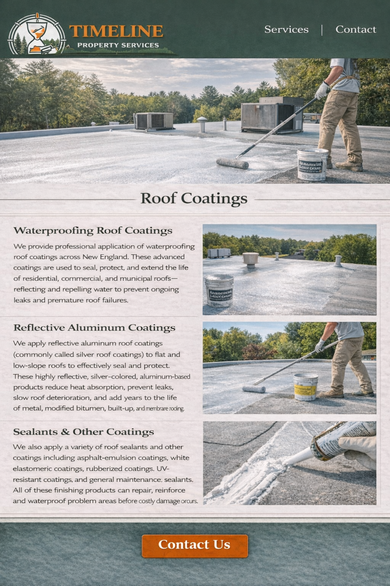 Roof Coatings - Timeline Property Services
